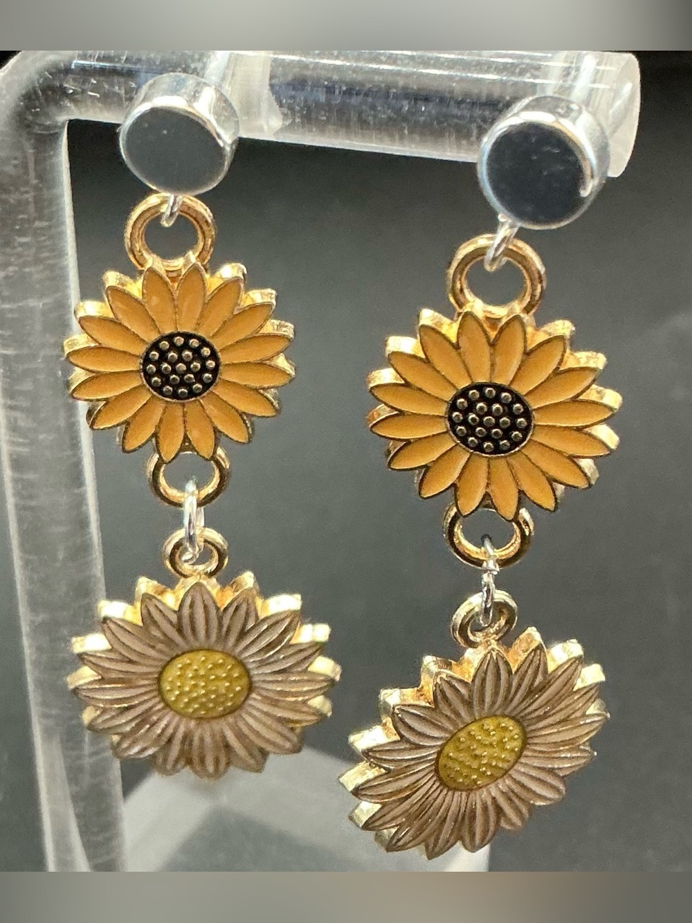 CUSTOM HANDMADE PIERCED EARRINGS YOU CHOOSE SUBJECTS AND COLORS SEE DESCRIPTION…